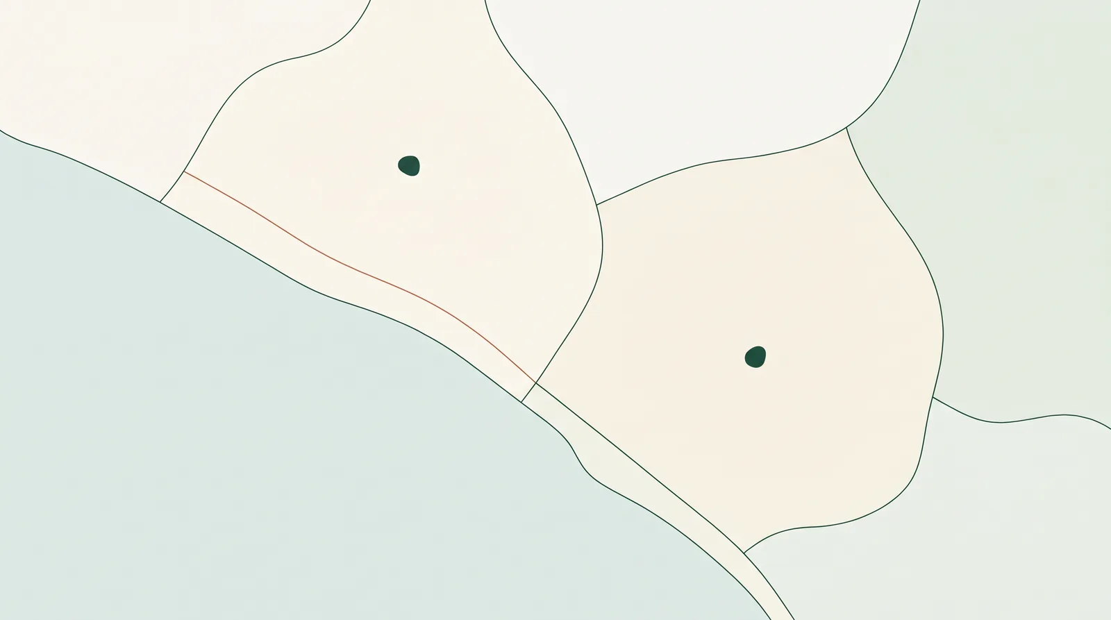 Carte stylisée et indicative des secteurs immobiliers du Grand Casablanca — localisations volontairement approximatives.